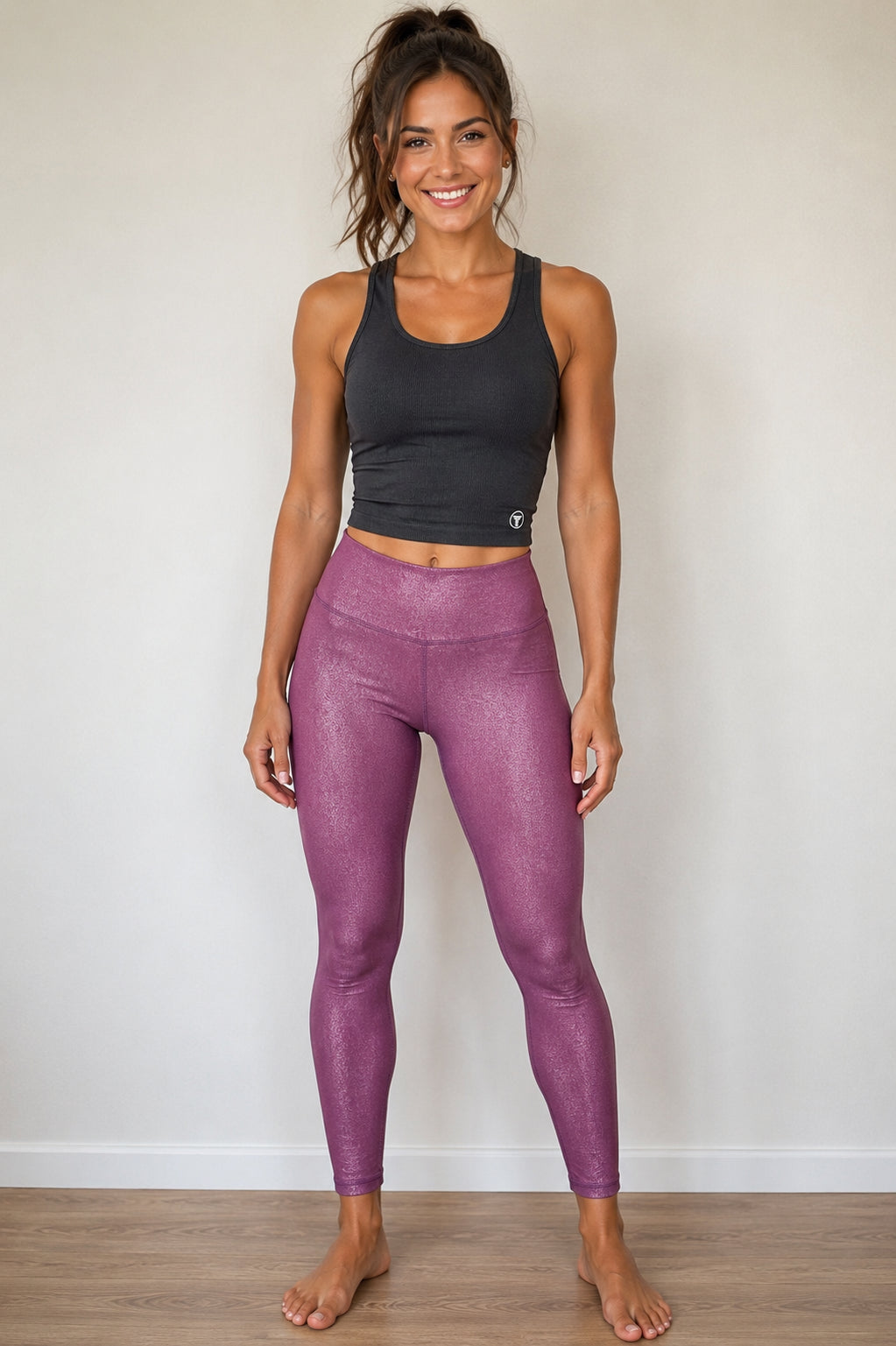 Courtside Ribbed Crop Tank