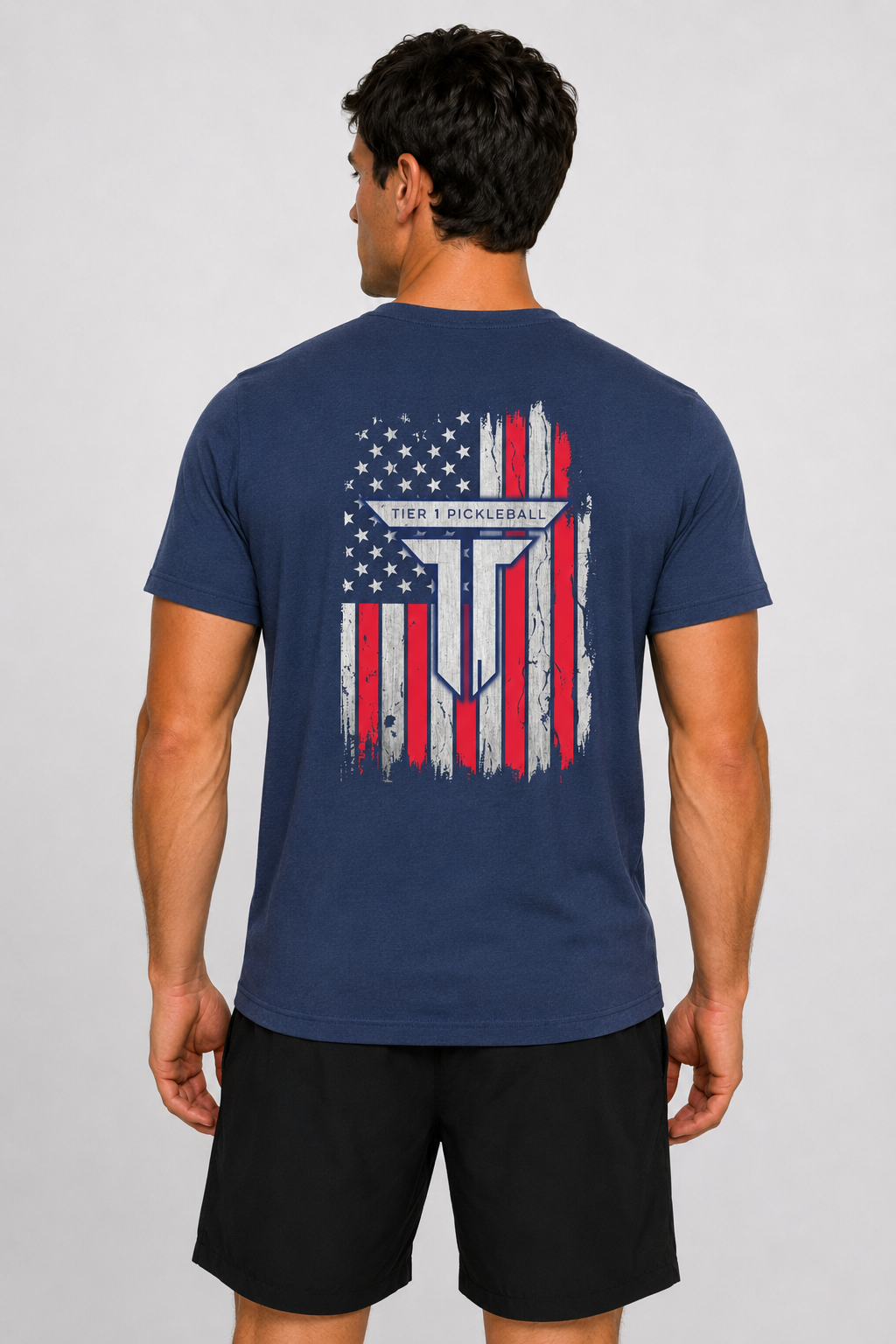 American Flag T-Shirt - Navy