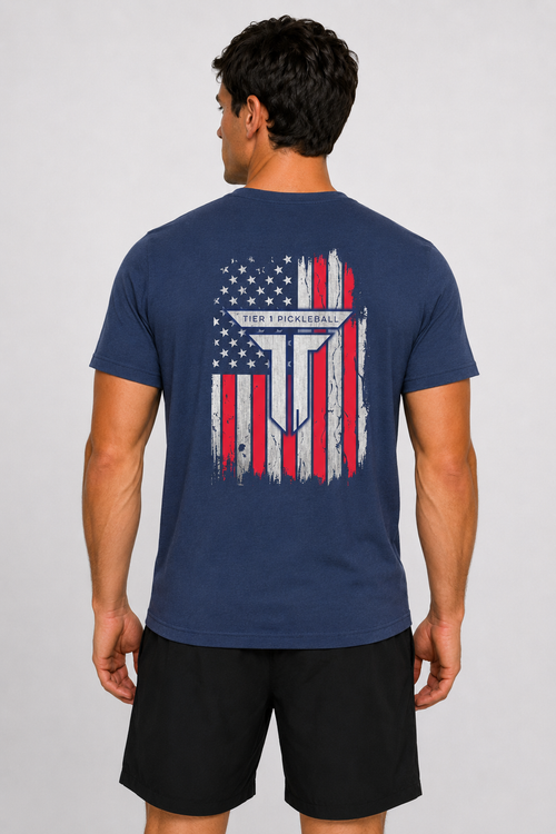 American Flag T-Shirt - Navy