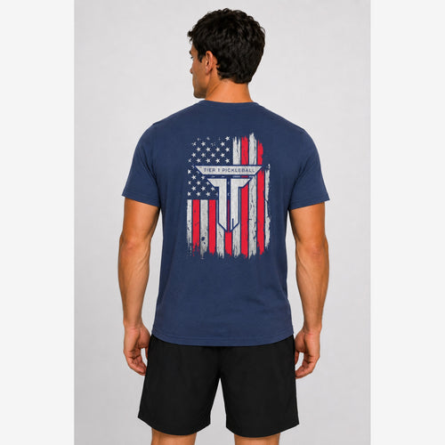 American Flag T-Shirt - Navy
