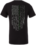 Patriot Flag Pickleball T-Shirt - Black